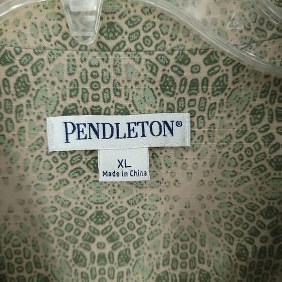 Pendleton XL Army Green Snake Print Jacket - Picture 9 of 10